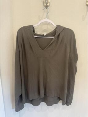 James Perse Standard Hooded Pullover Sweater Size 4